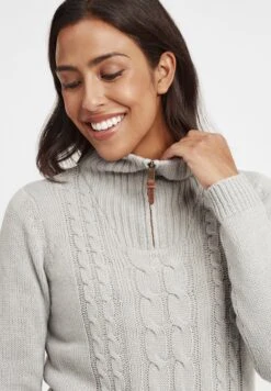 OXMO OXCARRY - Sweter - Mid Grey -Oxmo dd257353a9ab451aadc0f3856bd11126