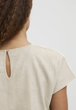 OXMO SABINE - Bluzka - Cement -Oxmo de3a02cec3a34d3289a695c86fec6518