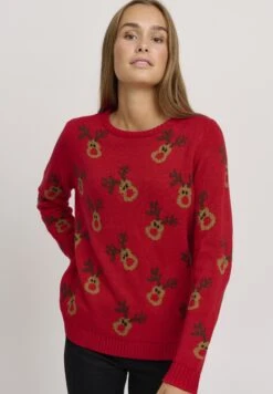 OXMO OXCHRISTEL - Sweter - Chinese Red