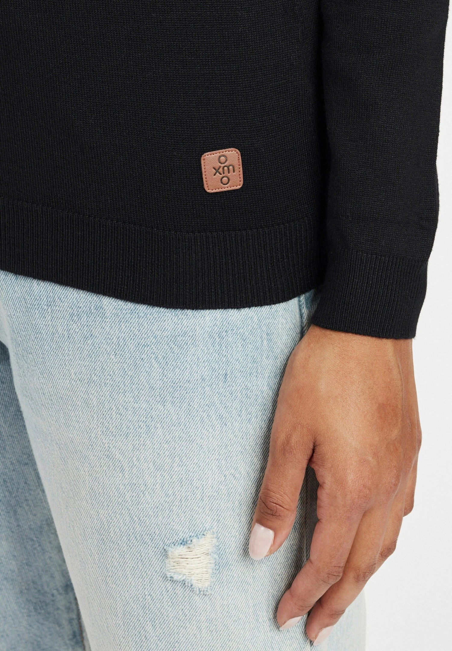 OXMO OXEDDA - Sweter - Black 7 OXMO OXEDDA - Sweter - Black - obrazek 5