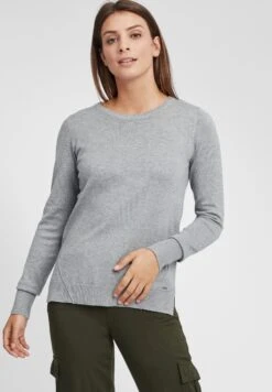 OXMO OXWINOVA - Sweter - Medium Grey Melange
