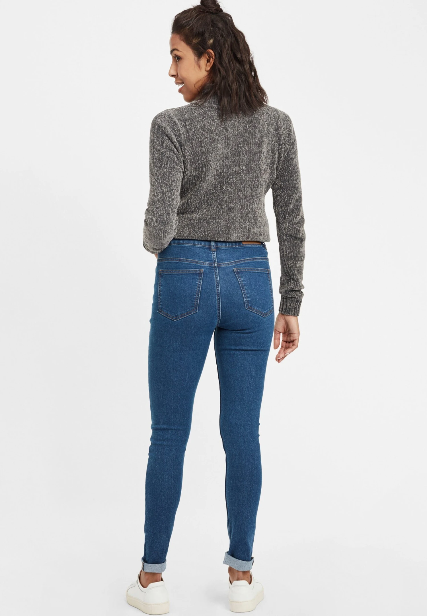 OXMO OXLENNA - Jeansy Relaxed Fit - Antique Blue 5 OXMO OXLENNA - Jeansy Relaxed Fit - Antique Blue - obrazek 3