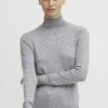 OXMO KATJA - Sweter - Mid Grey Melange -Oxmo e8af845df9f14a9f88f52511350f1f61