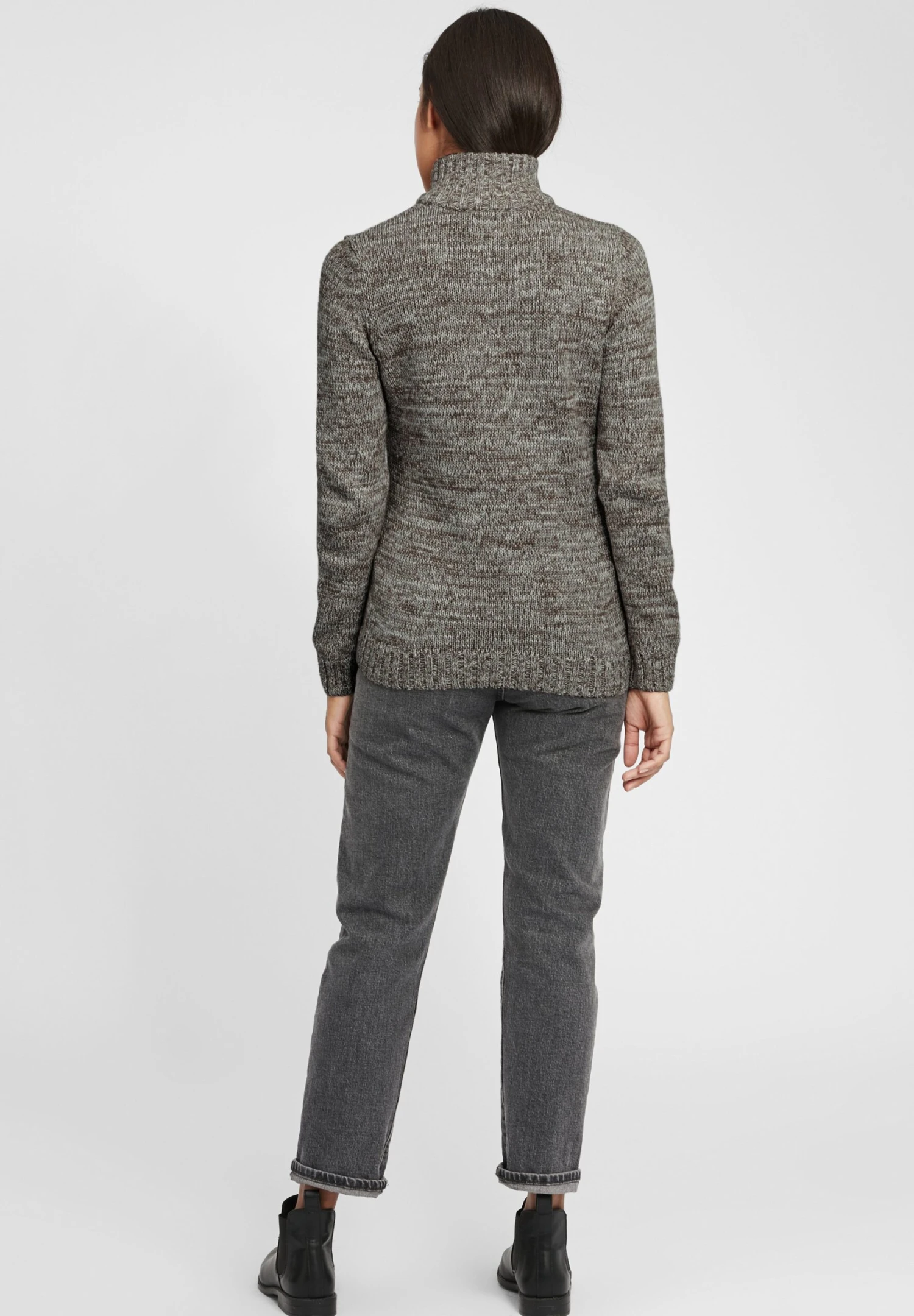 OXMO OXPHILICITA - Sweter - Dark Grey 5 OXMO OXPHILICITA - Sweter - Dark Grey - obrazek 3