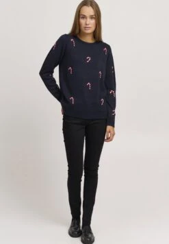 OXMO OXCHRISTEL - Sweter - Dress Blues -Oxmo ec17584e292d42a4aea37fa0b2d76071