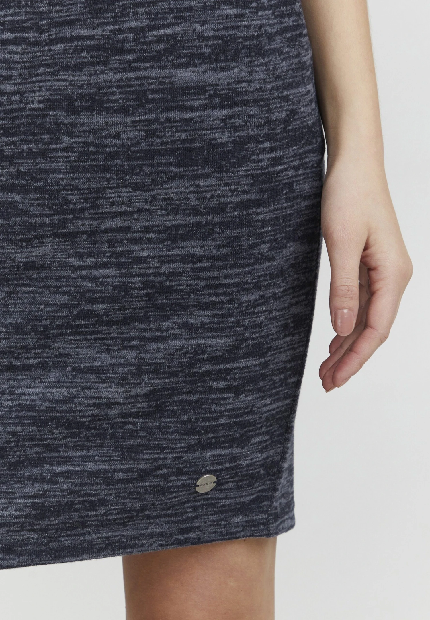 OXMO BIRGA - Spódnica Ołówkowa - Insignia Blue Melange 7 OXMO BIRGA - Spódnica Ołówkowa - Insignia Blue Melange - obrazek 5