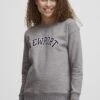 OXMO OXCOLEEN - Bluza - Medium Grey Melange -Oxmo f02a6a5686ad4d6981e2823bb4c77796
