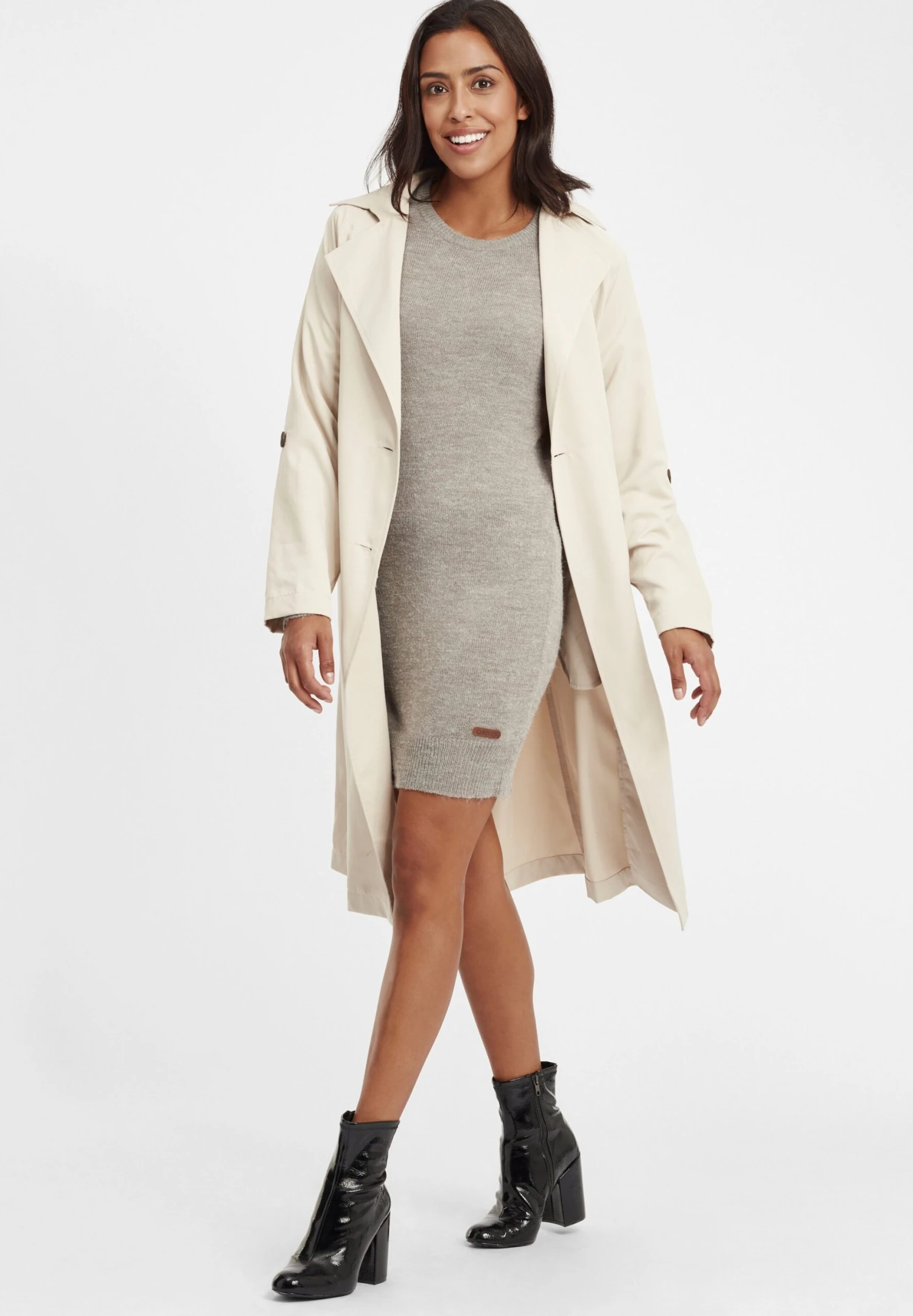 OXMO OXNATTI - Sukienka Dzianinowa - Stone Mix 4 OXMO OXNATTI - Sukienka Dzianinowa - Stone Mix - obrazek 2