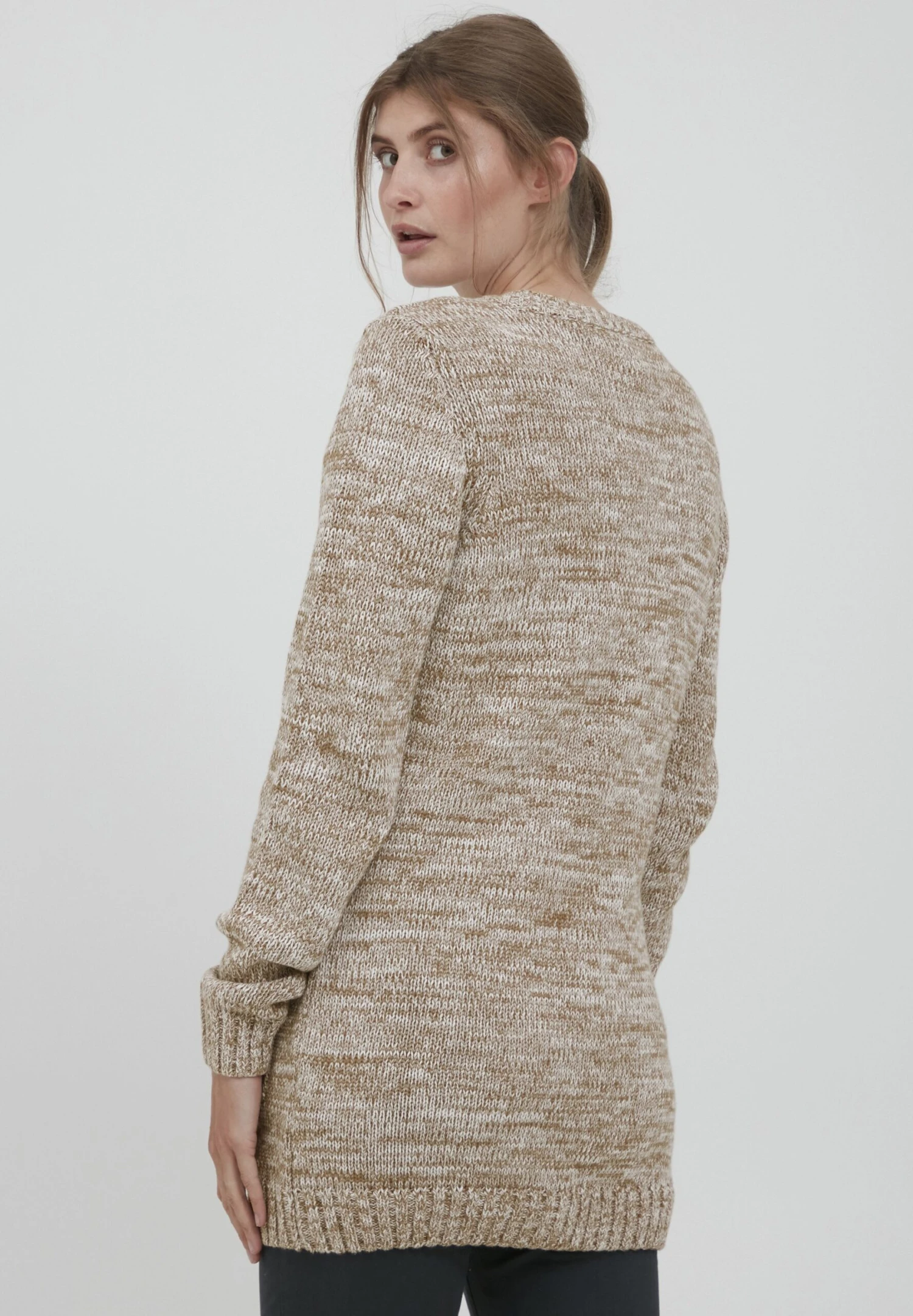 OXMO OXPHILEMONA - Kardigan - Dune 5 OXMO OXPHILEMONA - Kardigan - Dune - obrazek 3