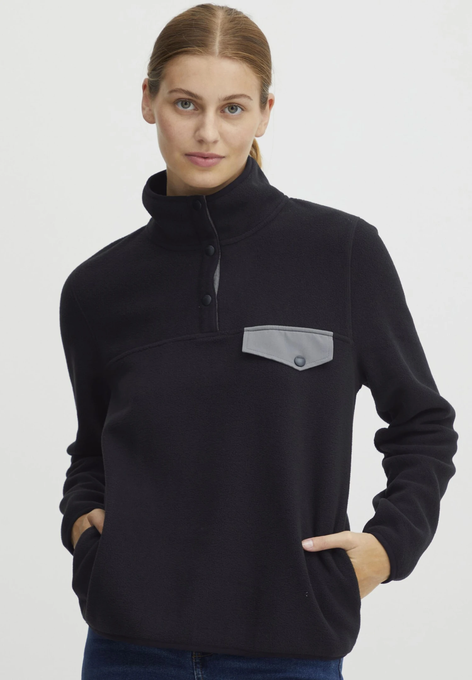 OXMO OXNYFINE - Bluza Z Polaru - Black 3 OXMO OXNYFINE - Bluza Z Polaru - Black