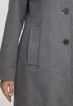 OXMO OXVALERINE - Klasyczny Płaszcz - Medium Grey Melange -Oxmo f8c740b857074cbf9627237170f88e36