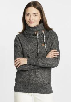 OXMO OXCECILIA - Bluza Z Kapturem - Black