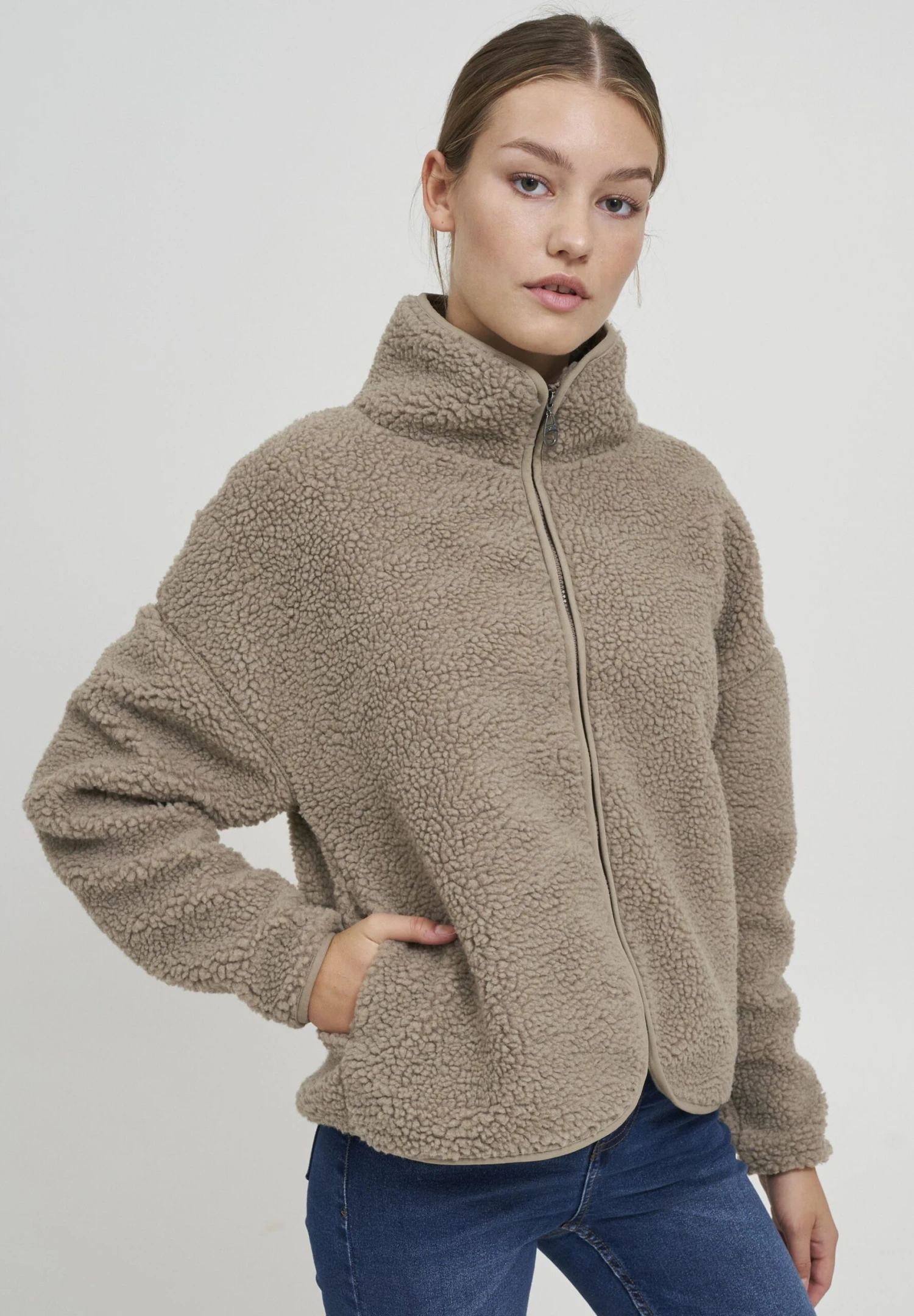 OXMO OXTONJE - Bluza Rozpinana - Dune 3 OXMO OXTONJE - Bluza Rozpinana - Dune