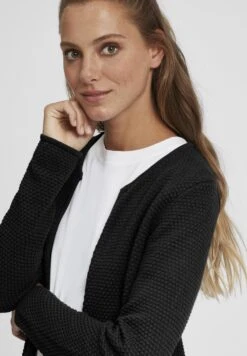 OXMO OXHILDA - Kardigan - Black -Oxmo f99ea49e79774c1d826fe6ed0118902d