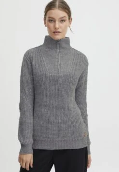 OXMO OXNANCY - Sweter - Medium Grey Melange