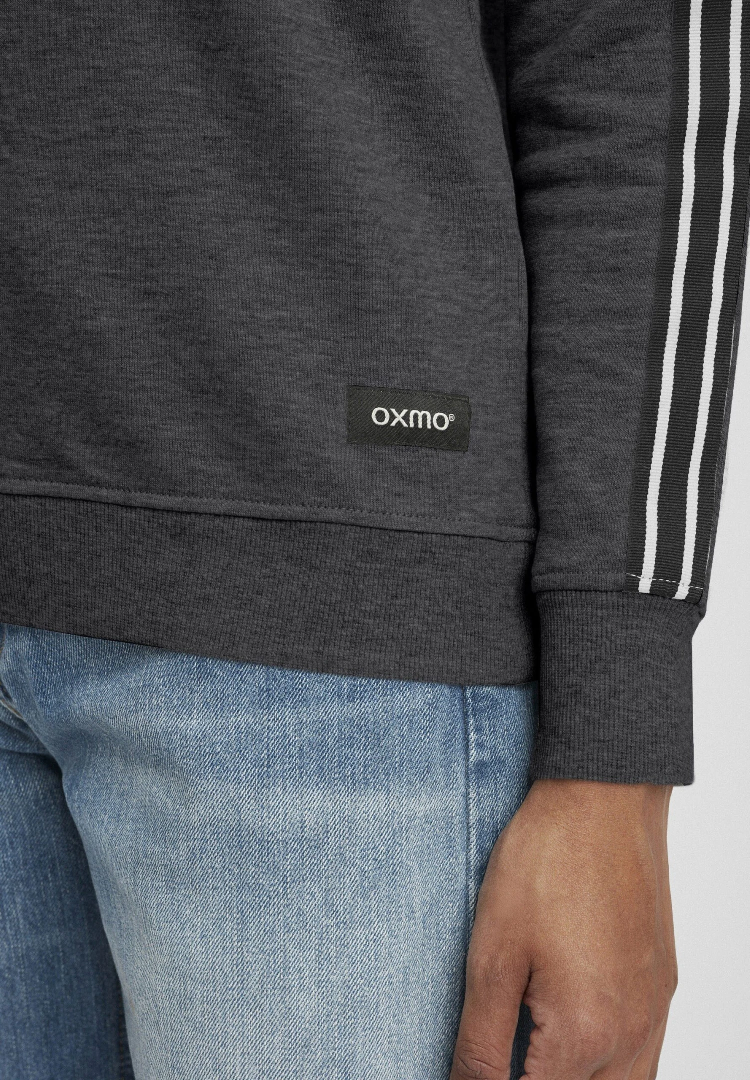 OXMO OXGABITA - Bluza - Dark Grey Melange 7 OXMO OXGABITA - Bluza - Dark Grey Melange - obrazek 5