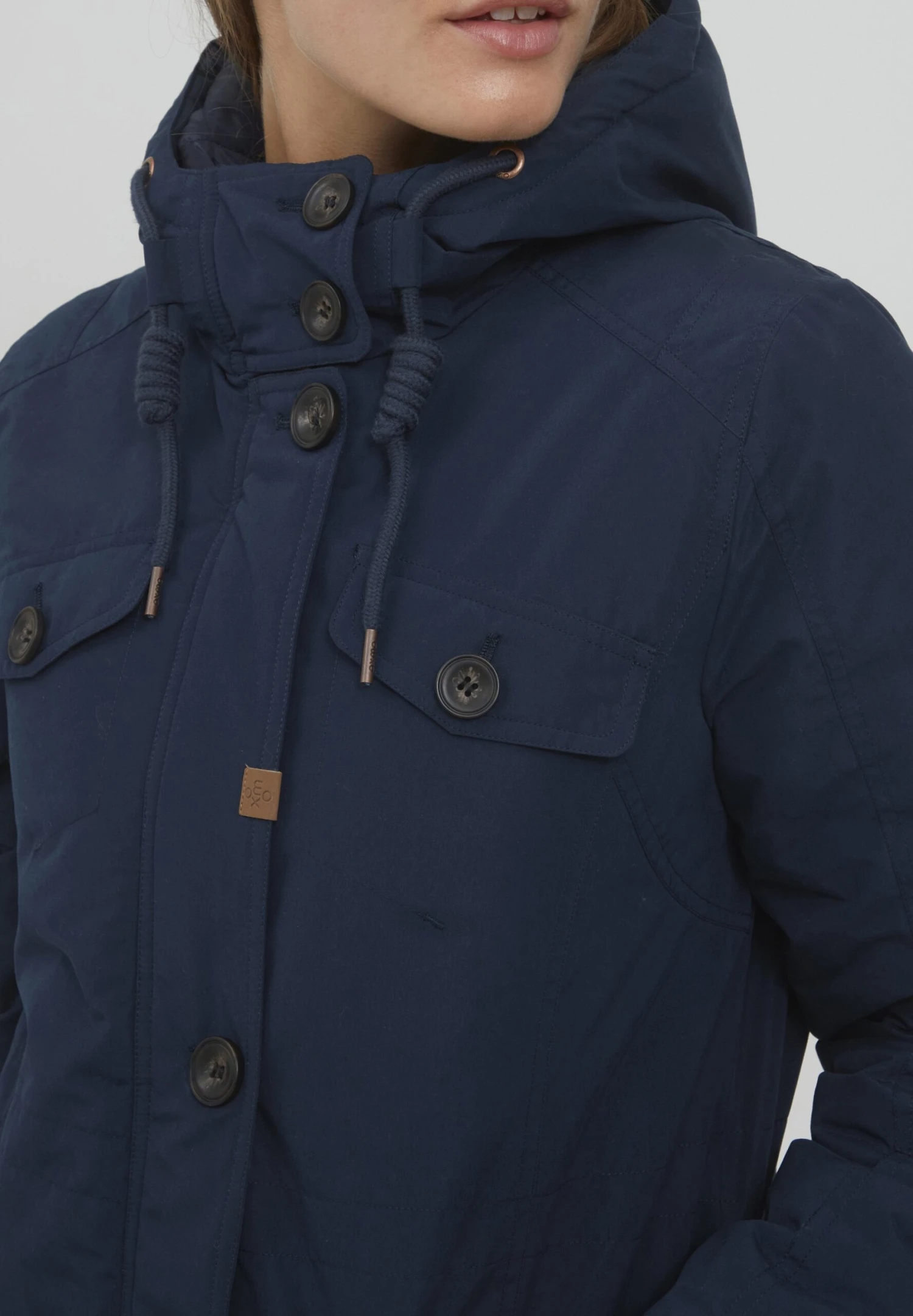 OXMO OXTALA - Płaszcz Zimowy - Dress Blues 6 OXMO OXTALA - Płaszcz Zimowy - Dress Blues - obrazek 4