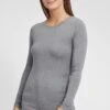 OXMO OXMARIE - Bluzka Z Długim Rękawem - Medium Grey Melange -Oxmo fccd2a21fabe41efa8fbcac2e2a6c13f